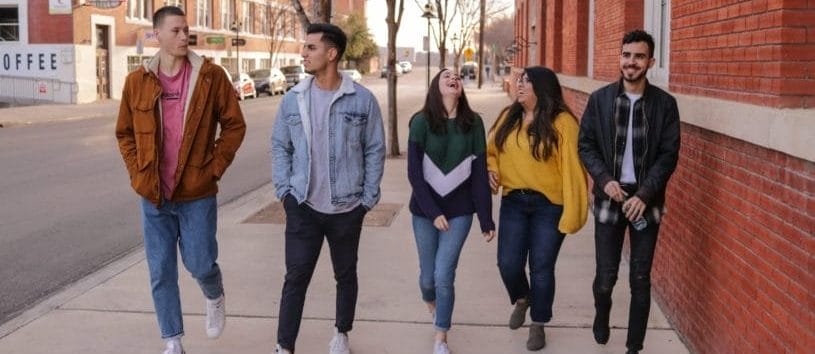 CCHST students walking outside. Check out our testimonials today.